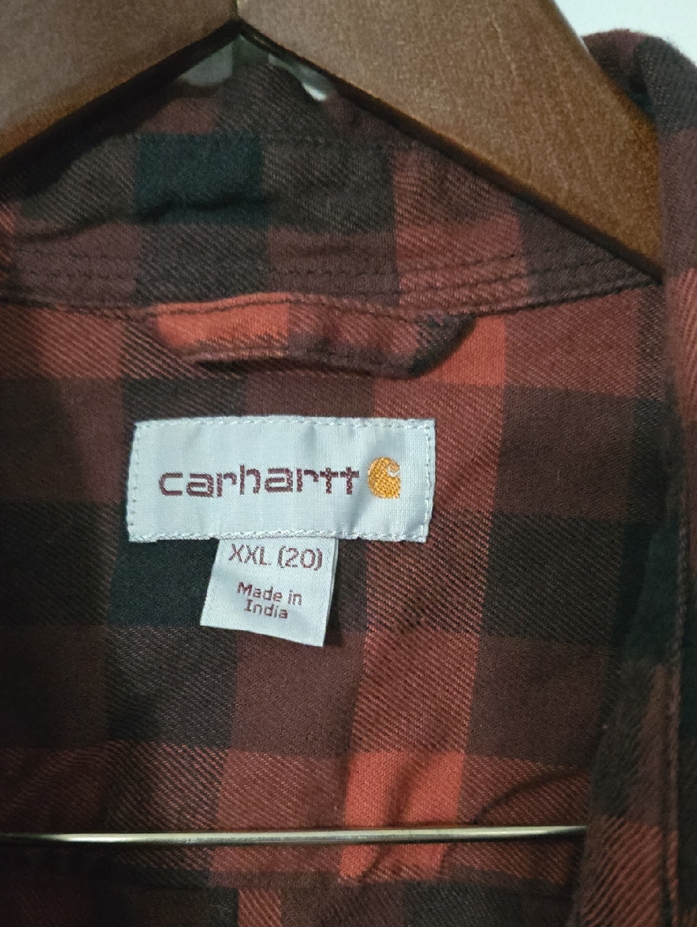 Carhartt Womens Red & Black Plaid Flannel Shirt - Picture 5 of 7